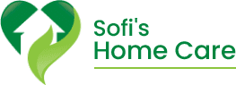 A green banner with the words sofi 's home